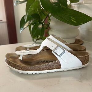 White Birkenstock Sandals